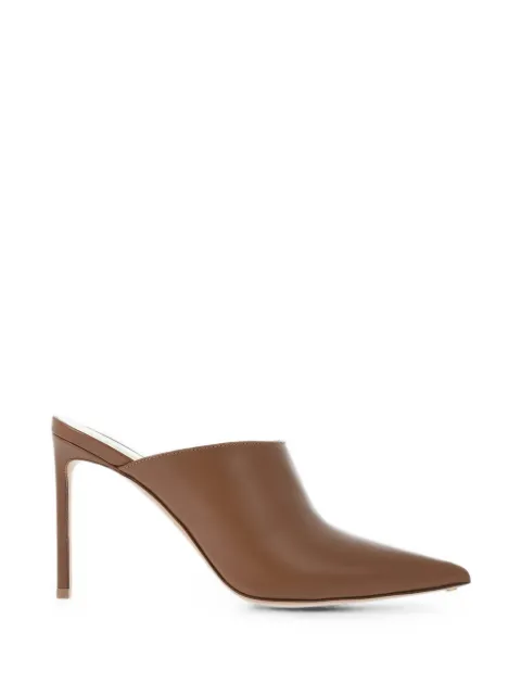 Francesco Russo pointed-toe stiletto mules Brown R1P1008N223302