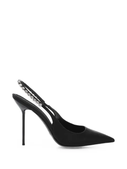 Paris Texas Lidia crystal-embellished slingback pumps Black PX1767XSTCRBLACKCRYSTALDIAMOND