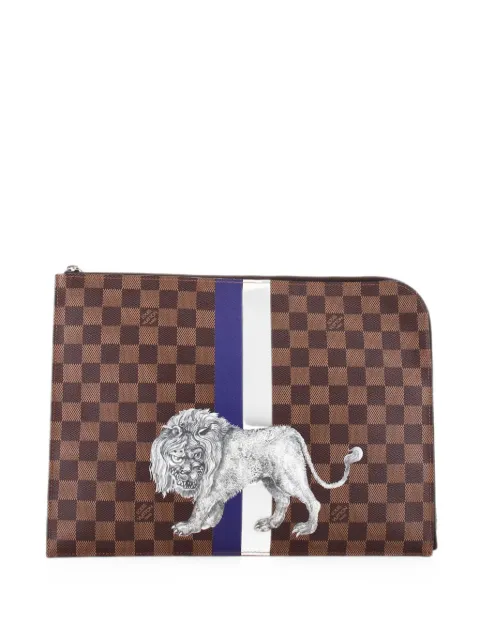 Louis Vuitton Pre-Owned Pochette Jour Limited Edition Chapman Savane Damier GM clutch bag Brown 0NCW2PBLXODU8N8G