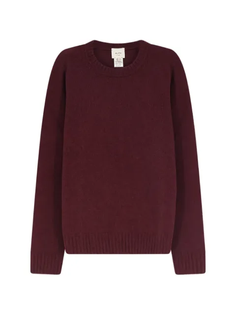 Alysi crew-neck ribbed-trim sweater Red 266471A6213MER