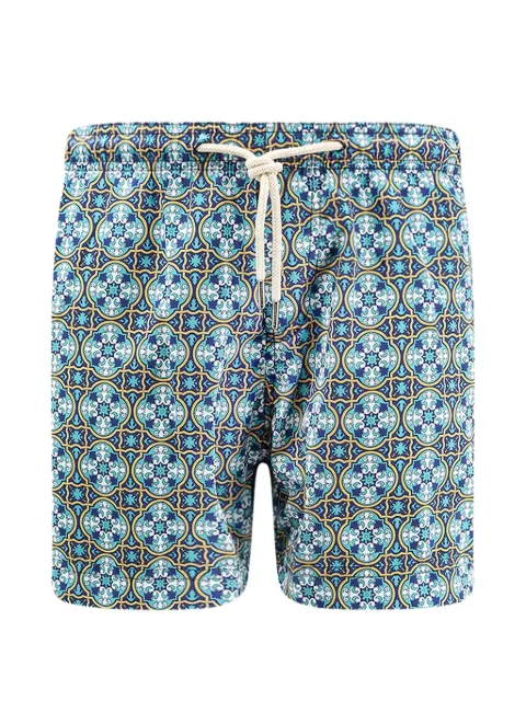 PENINSULA SWIMWEAR Santo Stefano geometric-print swim trunks Blue P26SBS002SS01