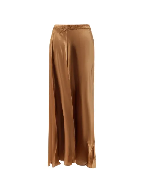Mes Demoiselles Calista satin-effect maxi skirt Brown 26SCALISTACARAMEL