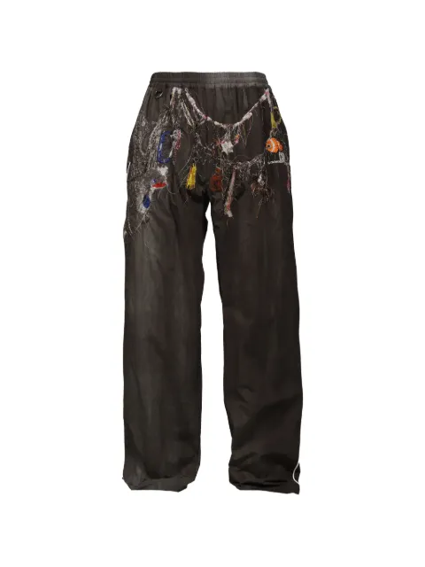 Doublet embroidered track pants Grey 26SS22PT354