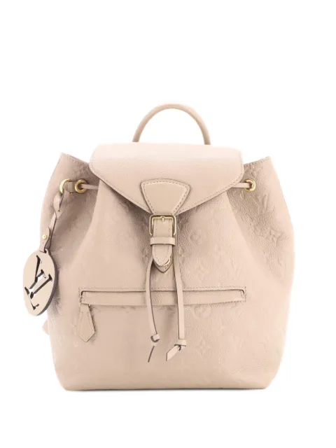 Louis Vuitton Pre-Owned Montsouris NM Monogram Empreinte Leather PM backpack Grey Y1FCHAPR4ZME028C