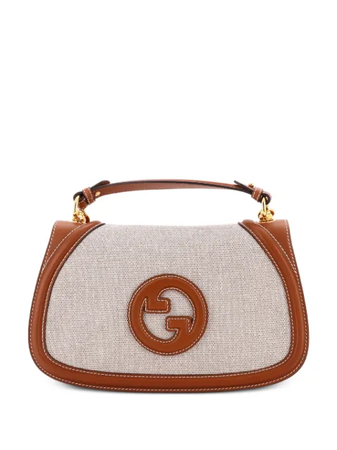 Gucci Pre-Owned Blondie NM Top Handle Bag Canvas with Leather Medium shoulder bag Brown MW2YCYNCDFO10N6L