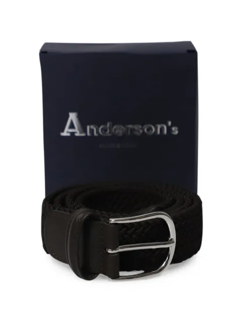 Anderson's woven-effect buckle belt Brown MRPPUGBJE129735M