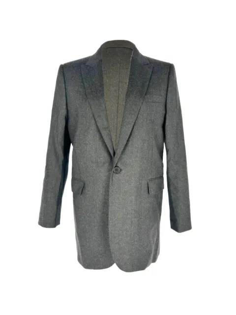 Celine Pre-Owned single-breasted structured blazer Grey RFCPUGBCL766618W