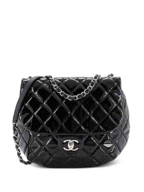CHANEL Pre-Owned Dubai Messenger Bag Quilted Patent Medium crossbody bag Black WL6J6M6RK2R70HXS