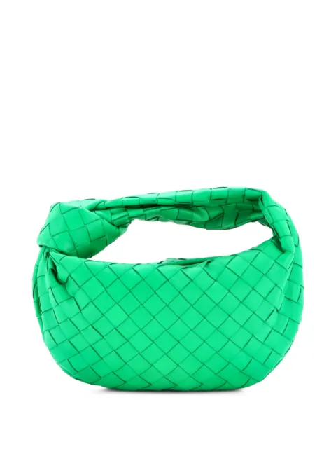 Bottega Veneta Pre-Owned BV Jodie Intrecciato Nappa Mini hobo bag Green TGISEILWHDPU023Y