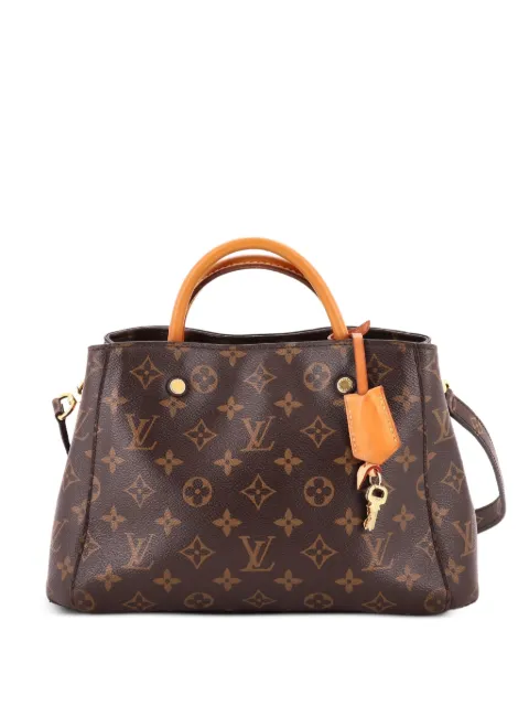 Louis Vuitton Pre-Owned Montaigne Handbag Monogram Canvas BB satchel Brown BHO7EVO5H67NDJSA