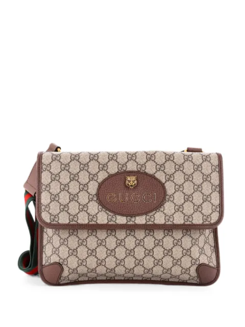 Gucci Pre-Owned Neo Vintage Flap Messenger GG Coated Canvas Medium crossbody bag Brown B93CPVWYTN8AWKOI