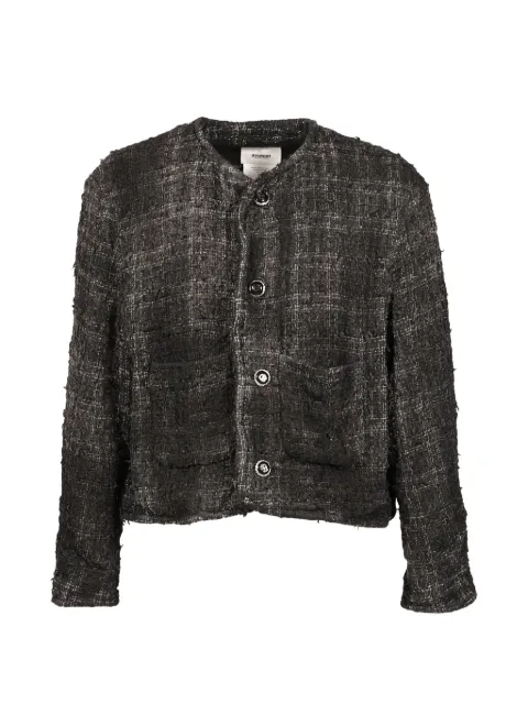 Doublet tweed frayed jacket Black 26AW04BL262BLK