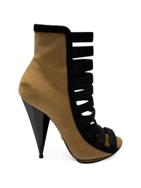 Gucci Pre-Owned Olimpia elastic-strap suede boots Brown NAPPUGBSH092059W