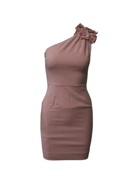 Mario Valentino Vintage one-shoulder rose-embellished dress Pink NAPPUGBCL159921W
