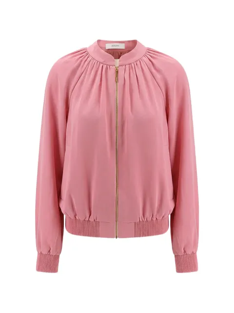 JOSEPH Mira satin-effect bomber jacket Pink JF0096690851