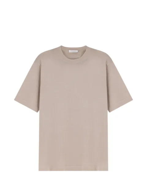 Bramani Cashmere crew-neck T-shirt Neutrals GCU11605PTCTSCAPPUCINO