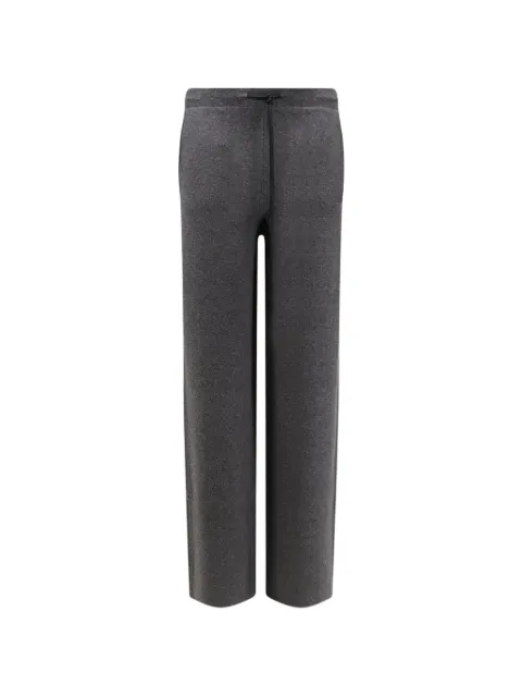 Hevo drawstring knitted track pants Grey TORREMOZZA1012M6983916