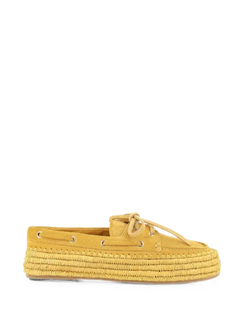 Paloma Barceló Penelope lace-up espadrilles Yellow 302606