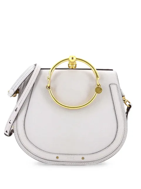 Chloé Pre-Owned Nile Leather Medium crossbody bag Grey AAC0JO3TP15SWVH9