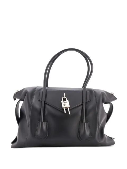 Givenchy Pre-Owned Antigona Soft Lock Bag Leather Medium satchel Black 9WTWJTPN5EK1VR5U