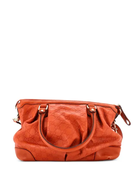 Gucci Pre-Owned Sukey Top Handle Guccissima Leather Medium satchel Brown M1I91JS8YDUAE12M
