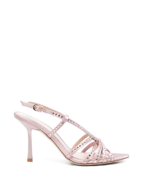 Stuart Weitzman crystal-embellished strappy sandals Pink CRLYLSNDL85