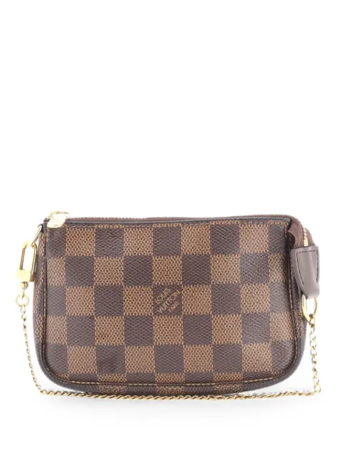 Louis Vuitton Pre-Owned Pochette Accessoires Damier Mini clutch bag Brown 3JXCTICONKUUAREI