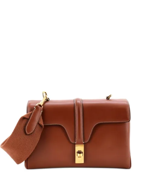 Celine Pre-Owned Soft 16 Bag Smooth Calfskin Teen shoulder bag Brown FX8KL7F99K9K9Q3E
