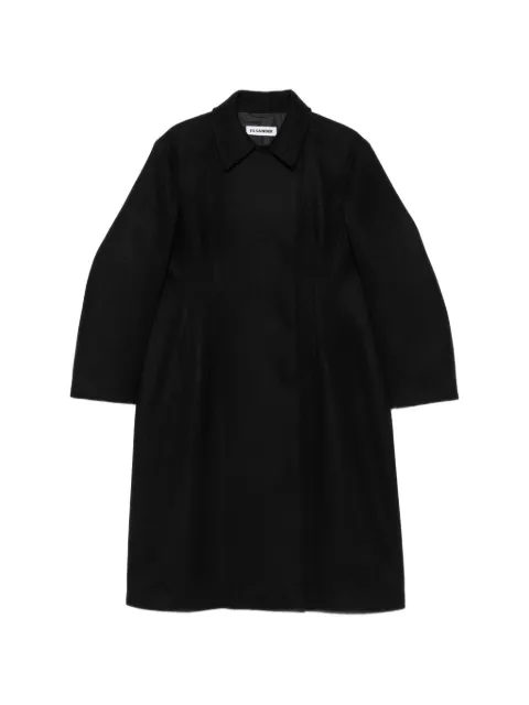 Jil Sander concealed-fastening double-breasted coat Black J02AA0198J40332