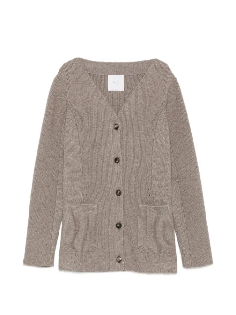 Malo ribbed-knit V-neck cardigan Neutrals DXG211F1A02E3627