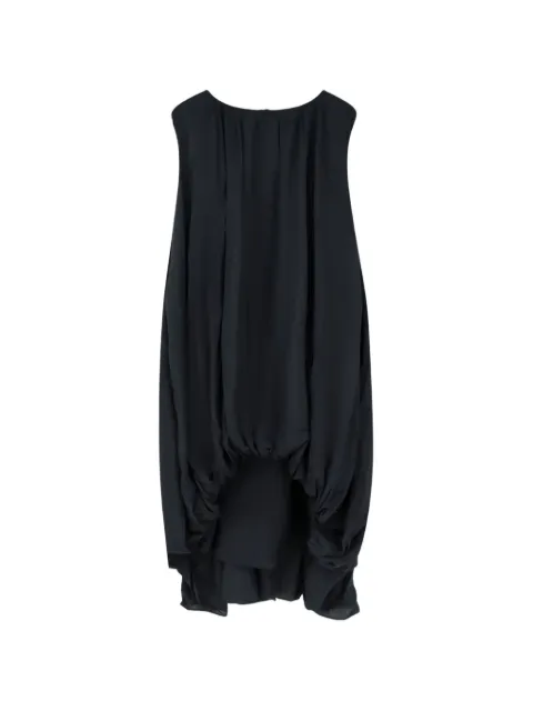 LAMRONS asymmetrical drawstring dress Black LMRS08LD9202BLACK