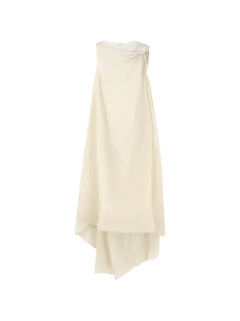LAMRONS knot-detail sleeveless dress Neutrals LMRS04LD2201CREAM