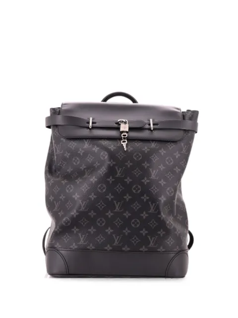 Louis Vuitton Pre-Owned Steamer Monogram Eclipse Canvas backpack Black JOIUZF9EEBT0YFJC