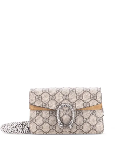 Gucci Pre-Owned Dionysus Bag GG Coated Canvas Super Mini crossbody bag Brown QAA9UQG3DH4N4ZHJ