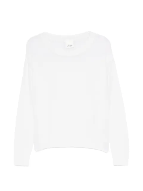 Allude fine-knit drop-shoulder sweater Neutrals 26511176