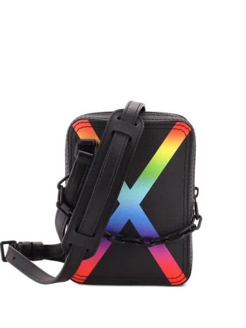 Louis Vuitton Pre-Owned Danube Messenger Bag Rainbow Taiga Leather crossbody bag Black KS5RLTZ0PGR3ZK20