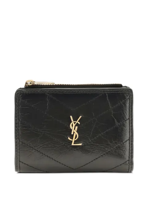 Saint Laurent Niki bi-fold wallet in vintage leather Black A003UOAAGSA