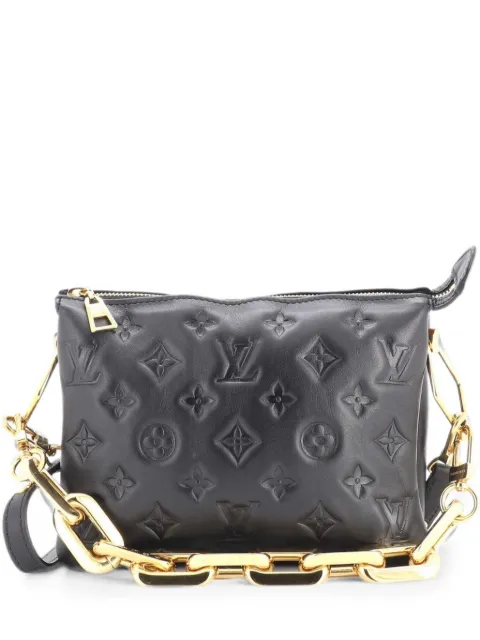 Louis Vuitton Pre-Owned Coussin Bag Monogram Embossed Lambskin BB crossbody bag Black J6Y29M69OCIJ8U1R