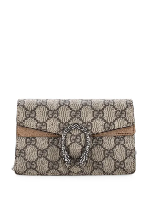 Gucci Pre-Owned Dionysus Bag GG Coated Canvas Super Mini crossbody bag Brown 2JWTDCZK7H8V2ZTE