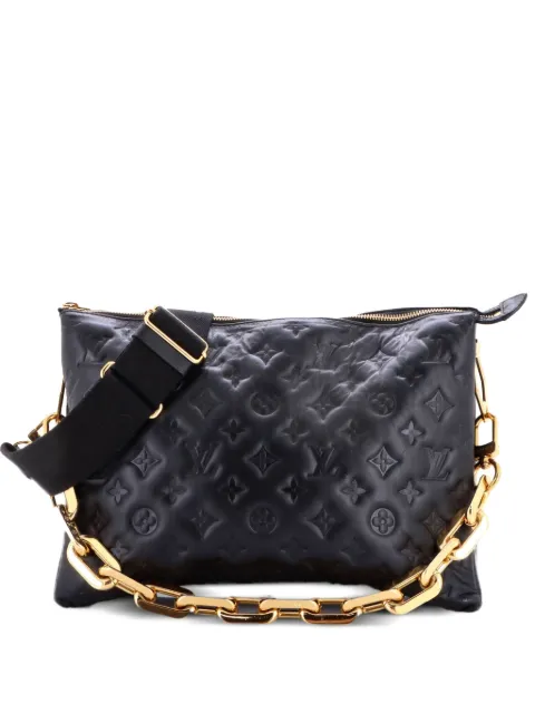 Louis Vuitton Pre-Owned Coussin Bag Monogram Embossed Lambskin MM crossbody bag Black 2H57RILU6627C8TW