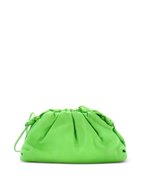Bottega Veneta Pre-Owned The Pouch Leather Teen clutch bag Green DBQCG69T2BWD51AP