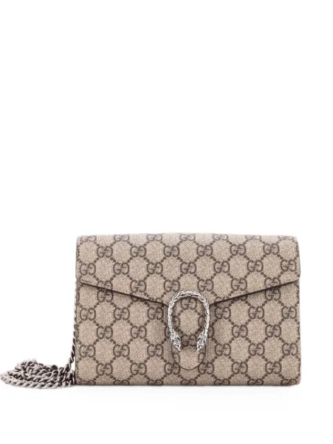 Gucci Pre-Owned Dionysus Chain Wallet GG Coated Canvas Small crossbody bag Brown 6PXMG7KJWBCH6FKL