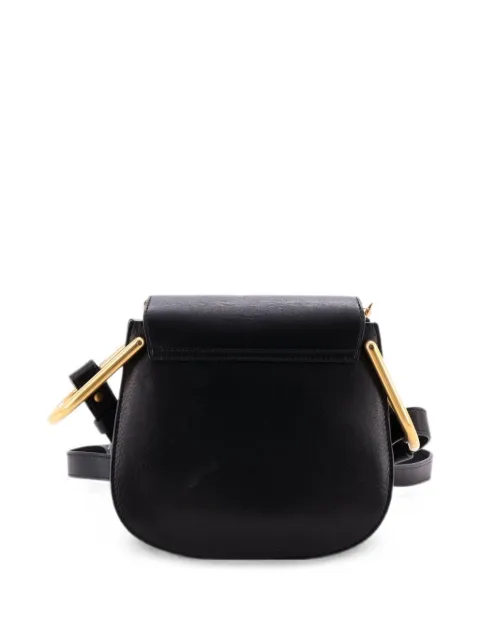 Chloé Pre-Owned Charm Hudson Bag Leather Mini crossbody bag Black 1V3C29AAW2AZO685