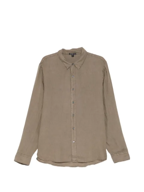 James Perse lightweight linen shirt Green MKO3867