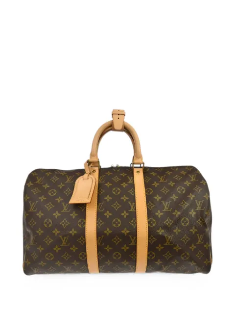 Louis Vuitton Pre-Owned 1996 45 Monogram Keepall travel bag Brown 197724
