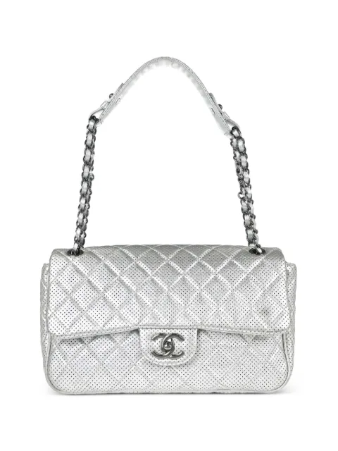 CHANEL Pre-Owned 2014 quilted shoulder bag Silver 179088