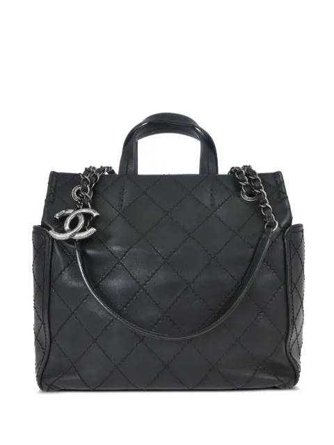 CHANEL Pre-Owned 2015 Wild Stitch CC tote bag Black 179203