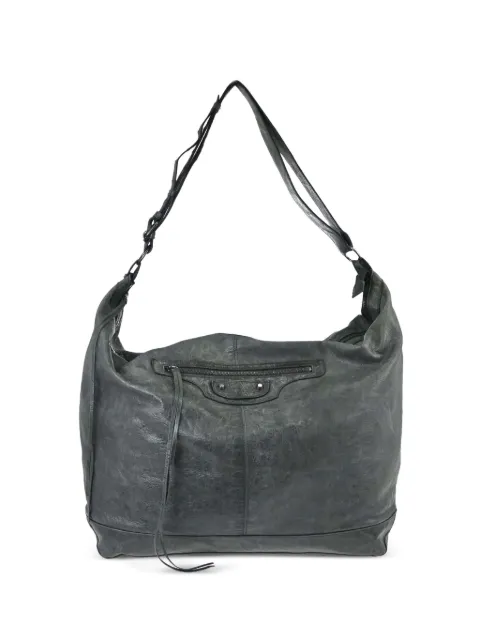 Balenciaga Pre-Owned 1990-2000s XL Courier shoulder bag Green 179240