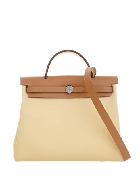 Hermès Pre-Owned 2020 Toile Herbag Zip 31 satchel Yellow R7NT2LWKA6NP2EXR