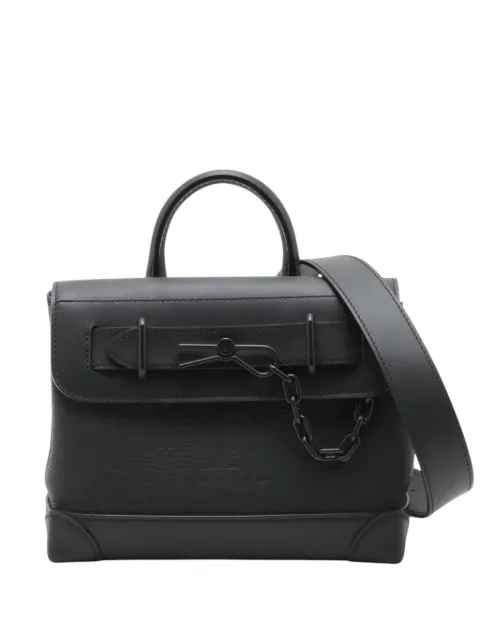Louis Vuitton Pre-Owned 2019-2026 Monogram Taurillon Steamer PM satchel Black VVE6413NAE68GVP4